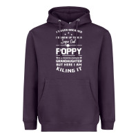 Plum Super Cool Poppy Of A Freaking Awesome Granddaugh Heavyweight Hoodie - Bettercallsaul