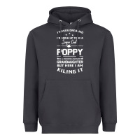 Smoke Super Cool Poppy Of A Freaking Awesome Granddaugh Heavyweight Hoodie - Bettercallsaul