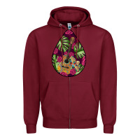 Burgundy Hispanic Heritage Zipper Hoodie - BundleAndBundleShop