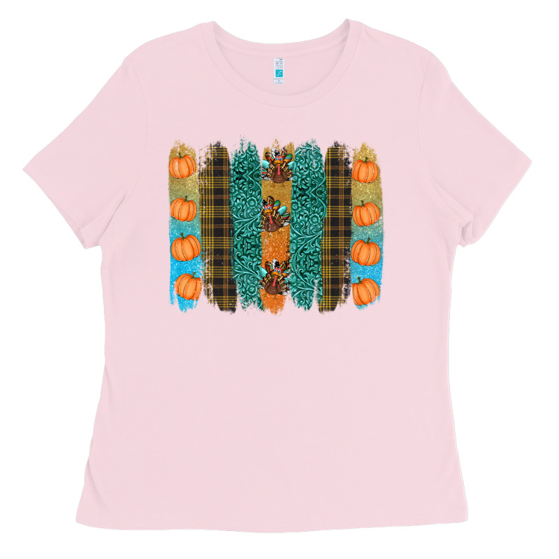 Thanksgiving Brushstrokes Ladies Tee by RanaPortraitStore | Teevron