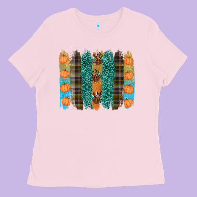 Thanksgiving Brushstrokes Ladies Tee Designed By Ranaportraitstore