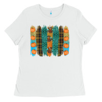 White thanksgiving brushstrokes Ladies Tee - RanaPortraitStore