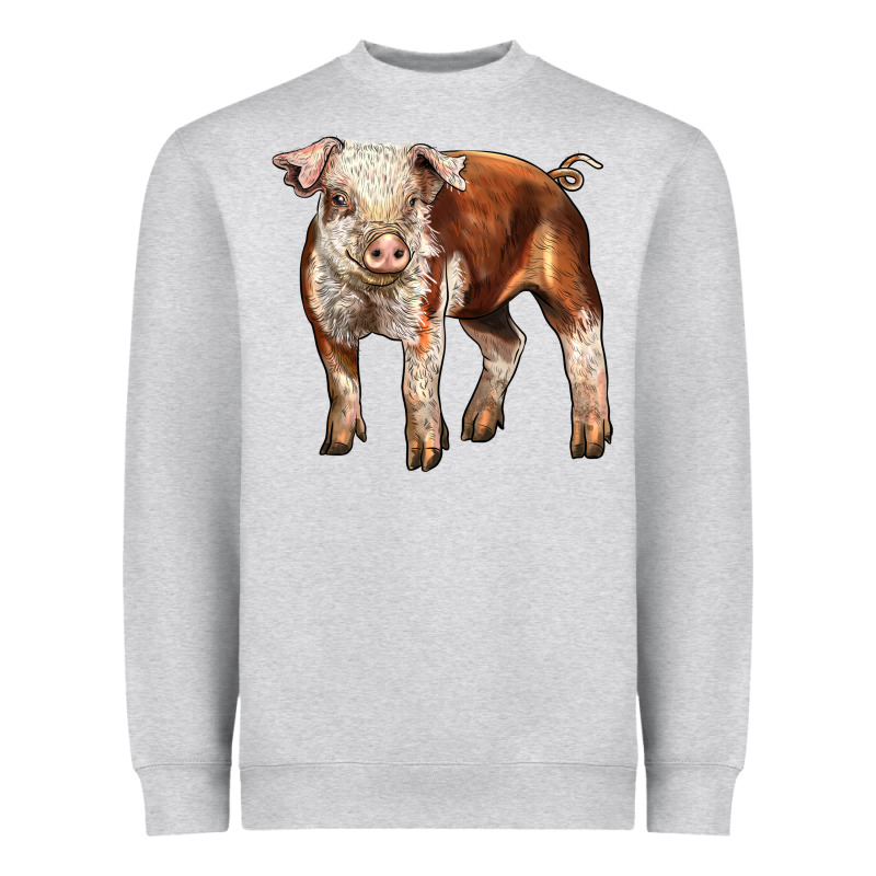 Baby Hereford Pig Heavyweight Sweatshirt by LillyAllenDesigns | Teevron