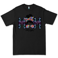 Black mom autism Premium Tee - SublimationCraftShop