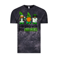 Cloud Black hanging with my gnomies african american nurse gnomies Vintage Tee - BarkalooDesign