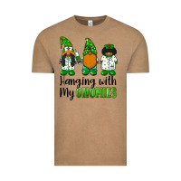 Hanging With My Gnomies African American Nurse Gnomies Vintage Tee | Teevron