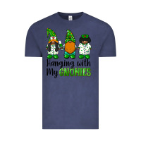 Vintage Denim hanging with my gnomies african american nurse gnomies Vintage Tee - BarkalooDesign