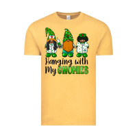 Vintage Mustard hanging with my gnomies african american nurse gnomies Vintage Tee - BarkalooDesign
