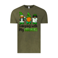 Vintage Olive hanging with my gnomies african american nurse gnomies Vintage Tee - BarkalooDesign