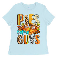 Baby Blue pies before guys Ladies Tee - Zillion Design Studio