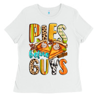 White pies before guys Ladies Tee - Zillion Design Studio