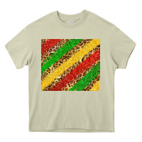 Mossy African colors leopard Heavy Core Tee - Zillion Design Studio