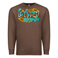 Chestnut Blessed Mama Premium Sweatshirt - texasbilliewilder
