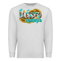 Dove Grey Blessed Mama Premium Sweatshirt - texasbilliewilder