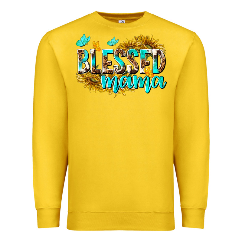 Blessed Mama Premium Sweatshirt by texasbilliewilder | Teevron
