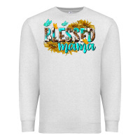 Oatmeal Heather Blessed Mama Premium Sweatshirt - texasbilliewilder