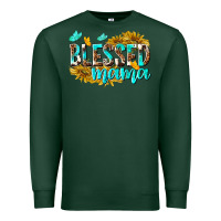 Sports Green Blessed Mama Premium Sweatshirt - texasbilliewilder