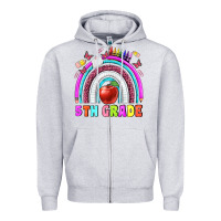 Heather Grey 5 th grade Zipper Hoodie - BundleAndBundleShop