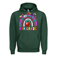 Sports Green 5 th grade Zipper Hoodie - BundleAndBundleShop