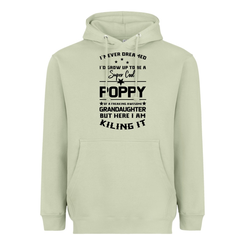 Super Cool Poppy Of A Freaking Awesome Granddaugh Heavyweight Hoodie by Bettercallsaul | Teevron