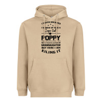 Mushroom Super Cool Poppy Of A Freaking Awesome Granddaugh Heavyweight Hoodie - Bettercallsaul