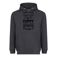 Smoke Super Cool Poppy Of A Freaking Awesome Granddaugh Heavyweight Hoodie - Bettercallsaul