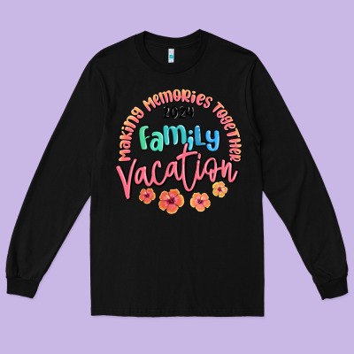 Making Memories Together Family Vacation 2024 Long Sleeve Tee Designed By Maliassmallbusiness