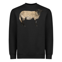 Black Suffolk Sheep Heavyweight Sweatshirt - LillyAllenDesigns