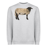 Heather Grey Suffolk Sheep Heavyweight Sweatshirt - LillyAllenDesigns