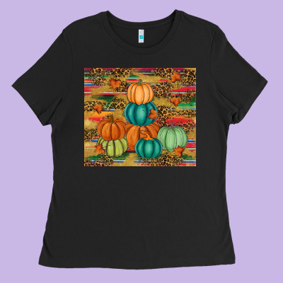 Pumpkin Ladies Tee Designed By Ranaportraitstore