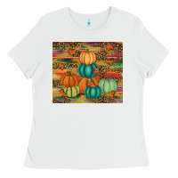 White pumpkin Ladies Tee - RanaPortraitStore