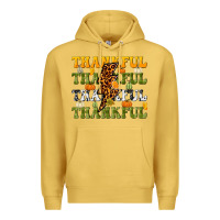Antique Gold Thankful Thankful Thankful Premium Hoodie - NancyCooperArtShop
