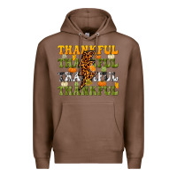 Chestnut Thankful Thankful Thankful Premium Hoodie - NancyCooperArtShop