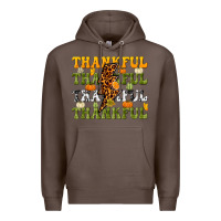 Coffee Thankful Thankful Thankful Premium Hoodie - NancyCooperArtShop