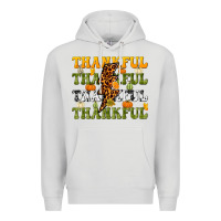 Dove Grey Thankful Thankful Thankful Premium Hoodie - NancyCooperArtShop