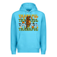 Ocean Blue Thankful Thankful Thankful Premium Hoodie - NancyCooperArtShop