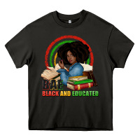 Asphalt Bae black and educated Heavy Core Tee - Zillion Design Studio