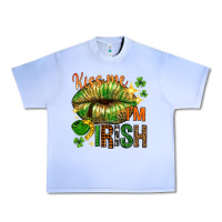 Grape Ice kiss me im irish with lip Urban Heavy Tee - NancyCooperArtShop