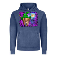 Vintage Denim highland cow halloween Vintage Hoodie - JahusDesignShop