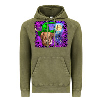 Vintage Olive highland cow halloween Vintage Hoodie - JahusDesignShop