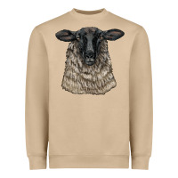 Suffolk Sheep Head Heavyweight Sweatshirt | Teevron