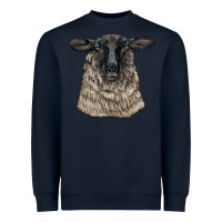 Navy Suffolk Sheep Head Heavyweight Sweatshirt - LillyAllenDesigns