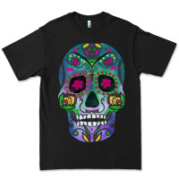 Black sugar skull Premium Tee - FaDigitalArtStudio