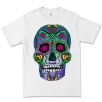 White sugar skull Premium Tee - FaDigitalArtStudio