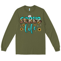 Army Green scrub life Long Sleeve Tee - JahusDesignShop