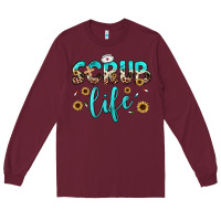 Burgundy scrub life Long Sleeve Tee - JahusDesignShop