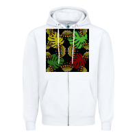 White african and leaf seamless pattern Zipper Hoodie - BundleAndBundleShop