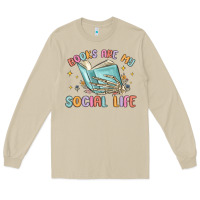 Mushroom books are my social life Long Sleeve Tee - MaliasSmallBusiness