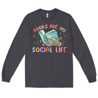 Smoke books are my social life Long Sleeve Tee - MaliasSmallBusiness