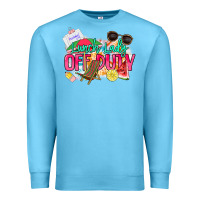 Ocean Blue Lunch lady off duty Premium Sweatshirt - NancyCooperArtShop